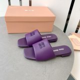 Perfect MiuMiu Bread Slippers Summer Best Quality Sandals