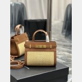 Best Quality YSL Saint Laurent Nano Manhattan Top Handle Brown/Black Bag
