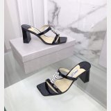 Top Designer Flat Sandals Jimmy Choo Heel 7 cm High Best Quality Shoes