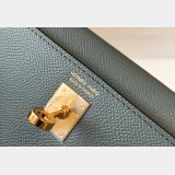 Hermes Best Quality Mini Kelly Epsom leather ArmyGreen Bags