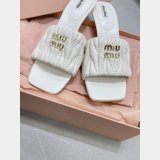 Perfect Luxury Best Quality Miu Miu high heel slippers Shoes