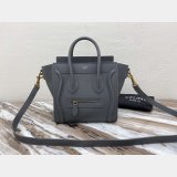 Celine Best Quality Luggage nano shopper handbag Shoulder Gray bag