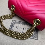 Copy Gucci Best Quality GG Marmont Shoulder Wholesale 739682 Luxury Bag
