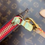 High Quality Louisy Vuittun Monogram Canvas Neverfull GM red Bag 40CM