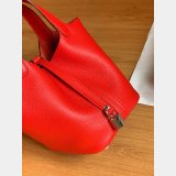 Hermes Best Quality Picotin Mm Clemens Fitting Red Bag