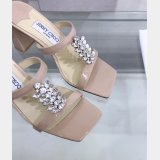Top Designer Flat Sandals Jimmy Choo Heel 7 cm High Best Quality Shoes
