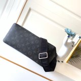 Cheap Louis Vuitton Besace Zippée Monogram Eclipse M45214 Canvas