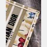 Mini Dior Book Tote Best Quality Oblique Embroidery