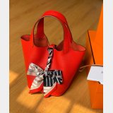 Hermes Best Quality Picotin Mm Clemens Fitting Red Bag