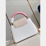 Best Quality 1:1 Mirror Louis Vuitton Capucines M48865 White Bags
