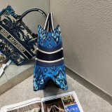 Christian Dior 7 Star Book Tote Oblique Termurah Best Quality Blue Bag