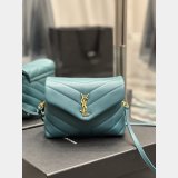 High Quality Designer Loulou Best Quality Saint Laurent Handbags Green Wholesale