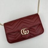 Gucci Best Quality GG Marmont Mini Crossbody Luxury 751526 Red Bag