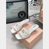 Perfect Luxury Best Quality Miu Miu high heel slippers Shoes