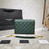 Best Quality Saint Laurent Becky Large chain bag in quilted lambskin