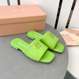 Perfect MiuMiu Bread Slippers Summer Best Quality Sandals
