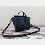 Celine Best Quality Navy blue Luggage plain calfskin portable