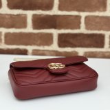 Gucci Best Quality GG Marmont Mini Crossbody Luxury 751526 Red Bag
