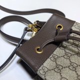 Beige/Ebony Knockoff 550621 GG Supreme Ophidia Small Bucket Bag