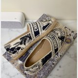 Dior Buy High Quality Monogram Embroidered Fisherman Best Quality Shoes