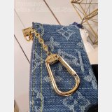 Designer Key Pouch Monogram Denim M82961 Best Quality Louis Vuitton Bag