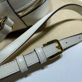 Gucci Best Quality Horsebit 1955 Small Brown or White Leather Shoulder 645454 Bag