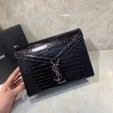 Saint Laurent AAA+ Best Quality Shoulder 377057 Black/Red Bags