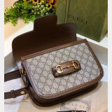 Gucci Best Quality GG Horsebit 1955 shoulder 602204 Brown bag