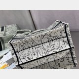 Best Quality Christian Dior Trotter Pattern Hand CD Book Tote Bag