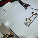 White Best Quality Gucci Horsebit 1955 mini 658574 bag