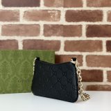 Gucci Best Quality 815278 Black GG Emblem Super Perfect AAA+ Bag