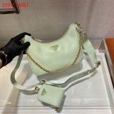 Best Quality Prada Handbags Cheap Highest Quality For Leather Hobo Re-Edition You