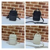 Gucci Knockoff 658553 Luxury GG embossed mini bag in black/white leather