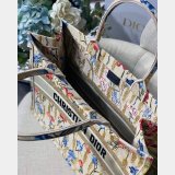 Christian Dior Best Quality Book Tote Oblique Embroidery