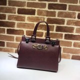High Quality Leather Gucci 569712 Zumi Small Top Handle Best Quality Bag