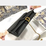 Saddle Woc 22CM Black Best Quality Dior Oblique Jacquard