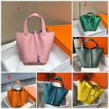 Designer Hermes Picotin Bags 18/22CM Silver Best Quality Best Online