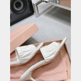 Perfect Luxury Best Quality Miu Miu high heel slippers Shoes
