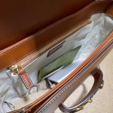 Gucci 1:1 Best Quality Designer GG Supreme 602204 1955 Horsebit Shoulder Bag