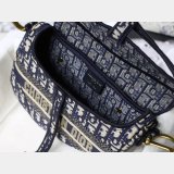 Best Quality Saddle Bag Blue Dior Oblique Jacquard