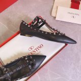 Best valentino Luxury Goods sneakers heels flats Black Shoes