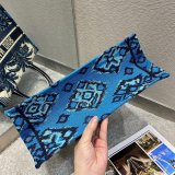 Christian Dior 7 Star Book Tote Oblique Termurah Best Quality Blue Bag