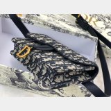 Best Dior Oblique Saddle Belt Best Quality Bag Blue