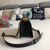 High Quality CC Le Boy Best Quality Best Black Bags lambksin 20cm