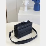 Louis Vuitton Luxury M59163 Black Handle Soft Trunk Taurillon Monogram Men Bags