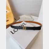 Luxury Inspired Loewe Anagram 2.0cm Width Best Quality Belt