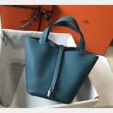 Designer Hermes Picotin Bags 18/22CM Silver Best Quality Best Online