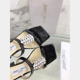 Top Designer Flat Sandals Jimmy Choo Heel 7 cm High Best Quality Shoes