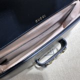 High Quality 752002 Horsebit Black 1955 Best Quality Gucci Designer Bag