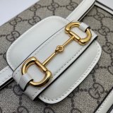 Gucci Best Quality Horsebit 1955 mini bag white